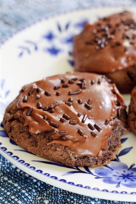 Glazed Chocolate Chip Ricotta Cookies