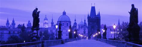 Statues Along A Bridge, Charles Bridge Photograph by Panoramic Images ...