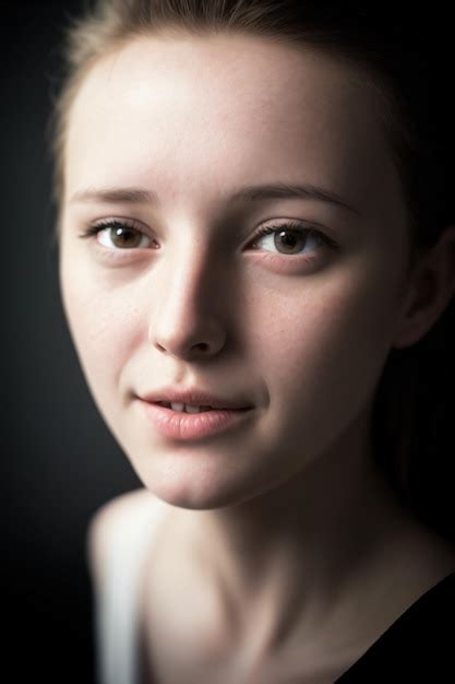 Primer Plano De La Cara De Una Mujer Triste Foto Premium