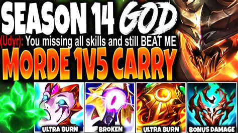 MY NEW 4X BURN MORDEKAISER SEASON 14 IMMORTAL BUILD GUIDE MADE UDYR CRY