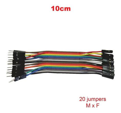 60x Cabo Jumper 10 Cm Mxm Mxf Fxf 20 De Cada Para Arduino Nf MercadoLivre