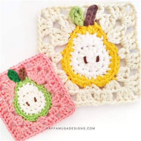 Crochet Pattern Tutti Frutti Granny Squares Strawberry Etsy Uk