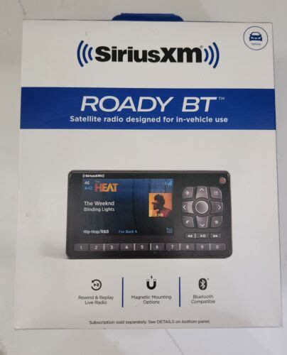 LIFETIME SUBSCRIPTION SiriusXM Roady BT Satellite Radio Receiver With