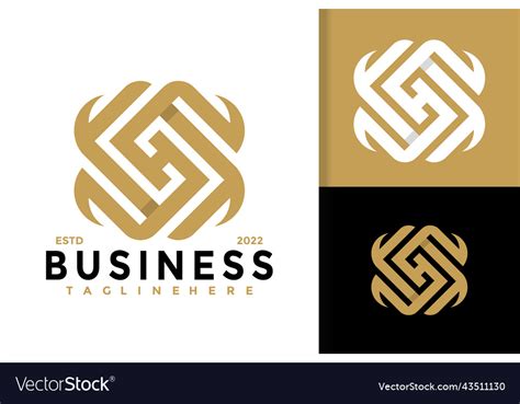 Abstract Letter H Business Logo Design Brand Vector Image