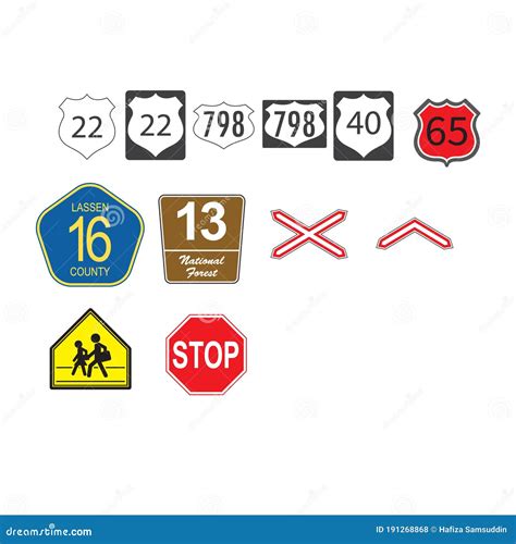 European Traffic Signs Collection Vector Illustration | CartoonDealer ...