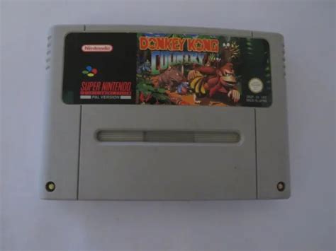 DONKEY KONG COUNTRY Super Nintendo SNES Cartridge PAL EUR 48 17