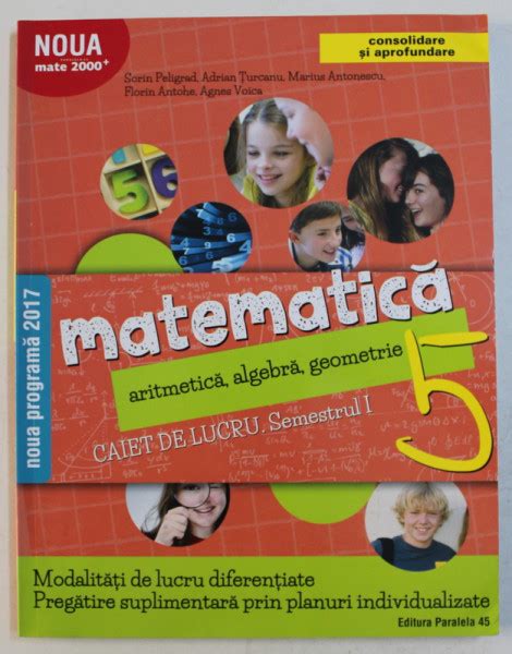 Matematica Aritmetica Algebra Geometrie Caiet De Lucru Clasa