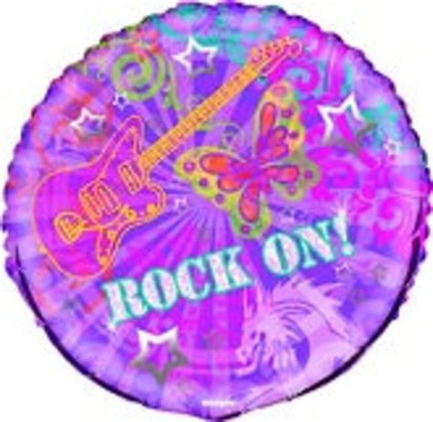 Ready To Ship Rock And Roll Balloon Music Birthday Party Etsy