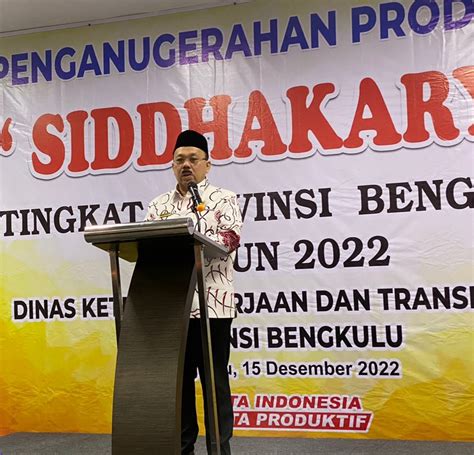 15 Perusahaan Di Bengkulu Raih Penghargaan Siddhakarya 2022 Dari