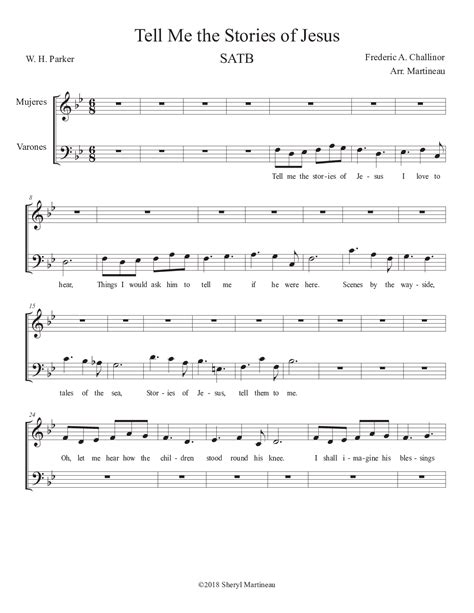 Tell Me The Stories Of Jesus (by Sheryl Martineau -- SATB)