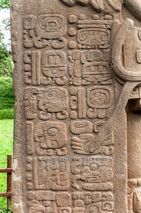 Jeroglificos mayas en Quiriguá Jeroglíficos mayas Cultura maya arte