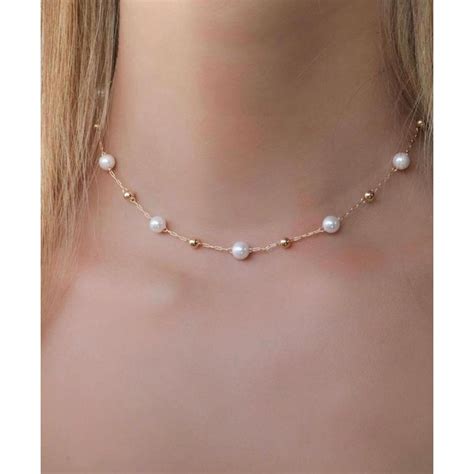 Jual Senada Victory Kalung Mutiara Wanita Korea Pearl Choker Necklace