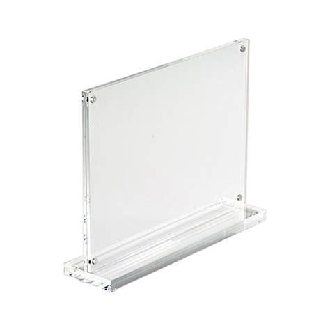 T Shape Acrylic Picture Frames With Magnetic Custom Acrylic Products