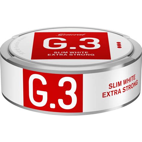 Buy General G 3 Extra Strong White Slim Snus — Order Online At Snus24