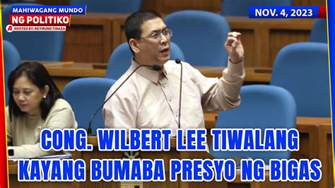 Cong Wilbert Lee Sa Mahiwagang Mundo Ng Politiko Cong Wilbert Lee