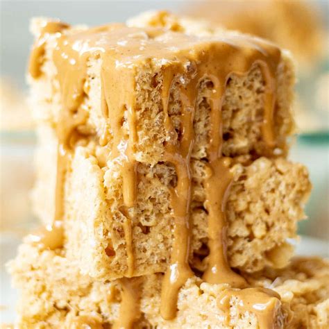 Peanut Butter Rice Krispie Treats Recipe Chenée Today