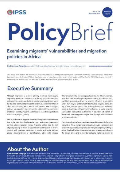 Examining Migrants Vulnerabilities And Migration Policies In Africa Ipss