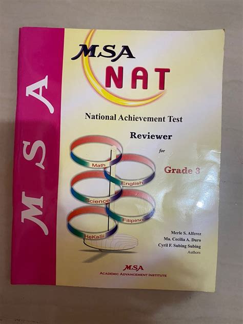 Msa Nat Reviewer For Grade 3 Hobbies And Toys Books And Magazines