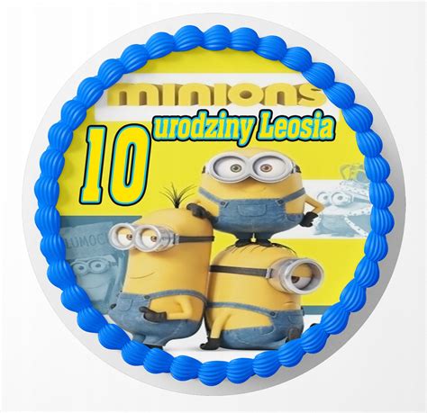 OPŁATEK NA TORT Minionki GRATIS tekst 13927275163 Allegro pl