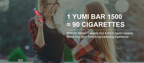 Yumi Bar 1500 Puffs 50mg Disposable Kit 850mah Kaufen In Deutschland