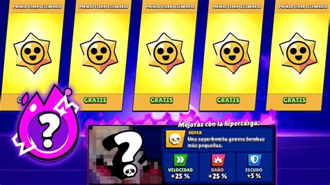 Brawl Stars Regala 5 Star Drops Legendarios Y Me Toca Una Hypercarga😱 Youtube