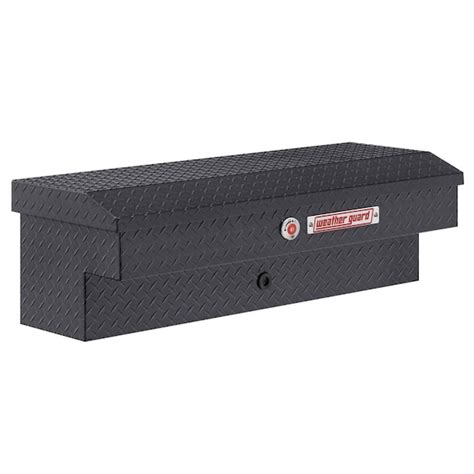 Weather Guard 41 In Gray Aluminum Lo Side Truck Tool Box 184 6 04 The Home Depot