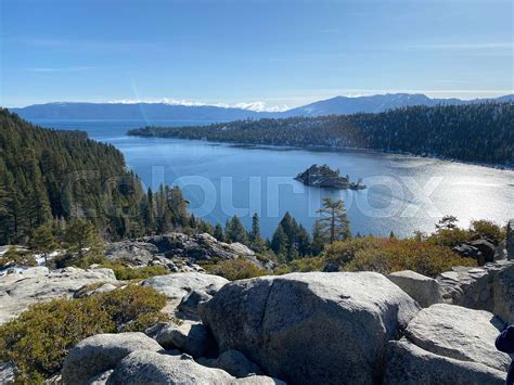 Photo of Fannette Island in Lake Tahoe within Emerald Bay State Park ...