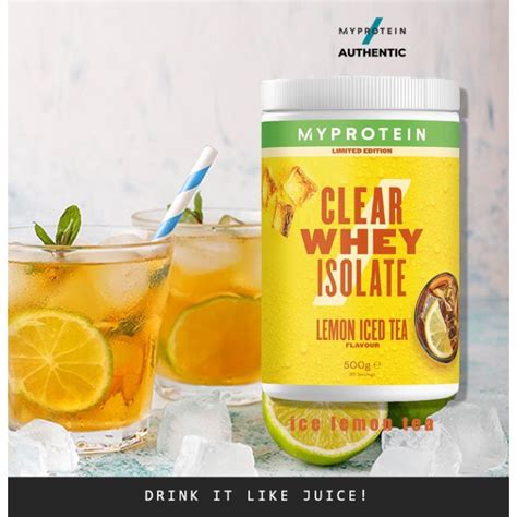 Myprotein Clear Whey Isolate Iced Lemon Tea Shopee Singapore