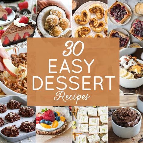 recettes de desserts faciles