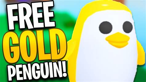 How To Get A FREE Adopt Me Golden Penguin In 2020 Roblox YouTube