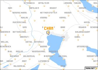 Cham (Switzerland) map - nona.net