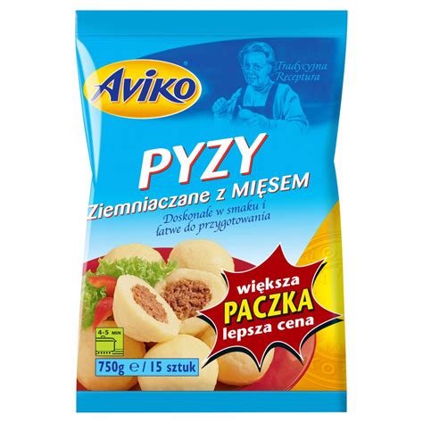 Aviko Pyzy Ziemniaczane z Mięsem 750 g 15 sztuk kalorie kJ i