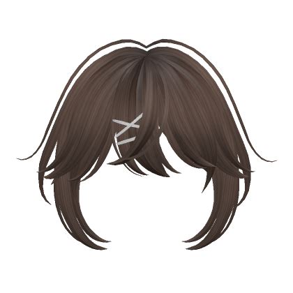 Cute Anime Bangs With Hair Clips Brown Roblox Item Rolimon S