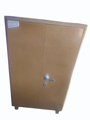 2 Door With Locker 6 Feet Light Brown Steel Almirah 5 Shelves At Rs