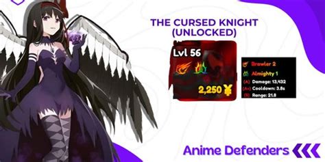 Buy Unit Anime Defenders Almighty The Cursed Knight Igris Anime