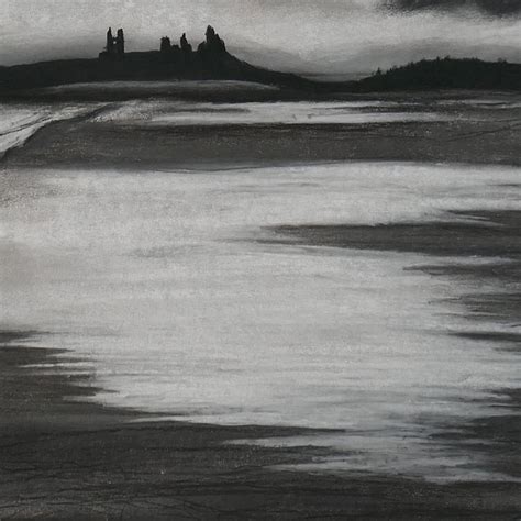 Dunstanburgh Castle art - by artist Janine Jacques