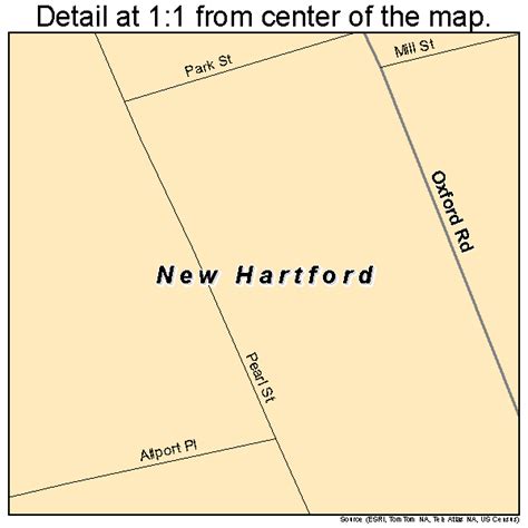 New Hartford New York Street Map 3650298