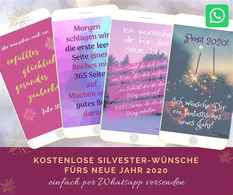 WhatsApp Silvestergrüße Neujahrswünsche kostenlos einfach Stephie