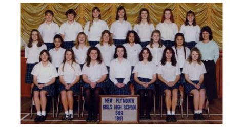 School Photo 1990s New Plymouth Girls High School New Plymouth