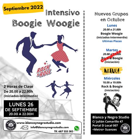 Intensivo De Boogie Woogie De Septiembre En Blanco Y Negro Studio