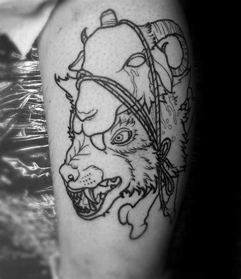 50 Wolf In Sheeps Clothing Tattoo Designs For Men - Manly Ideas