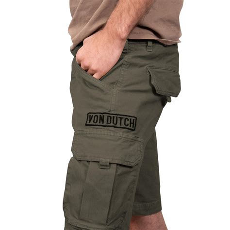 Bermuda Homme Cargo Canvas En Coton Von Dutch