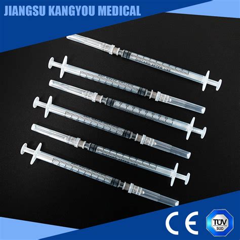 Ce Medical Plastic Disposable Vaccine Injection Syringe Luerlock Slip