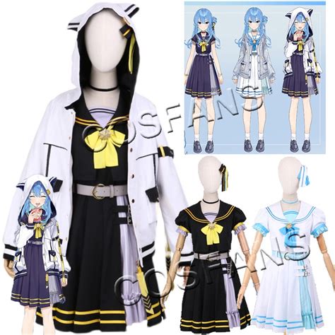 Hololive Vtuber Hoshimachi Suisei Cosplay Costumes Women Cute Jk Dress