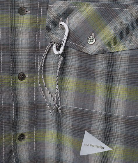 Norse Store Shipping Worldwide And Wander Dry Check Open Ss Shirt