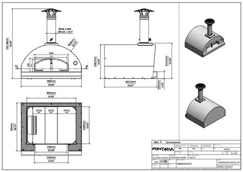 Fontana Mangiafuoco Stainless Steel Build In Wood Pizza Ovendefault