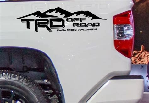 Trd Off Road Vinyl Decal Sticker Toyota Tacoma Tundra Truck Etsy