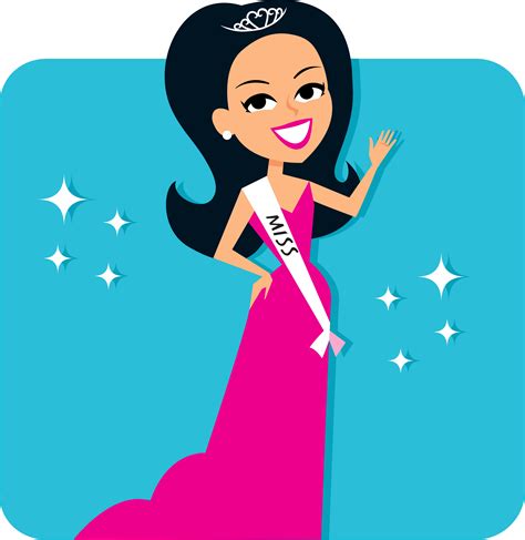 Miss Congeniality Pageant Queen Clipart Free Image Download