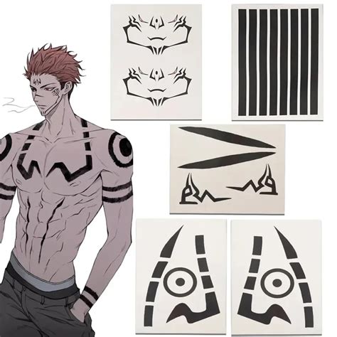 Anime Jujutsu Kaisen Stickers Cosplay Ryomen Sukuna Itadori Yuji