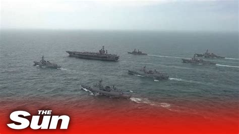 South Korea Us Japan Hold Anti Submarine Drills To Counter North